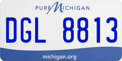 MI license plate DGL8813