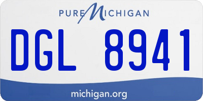 MI license plate DGL8941