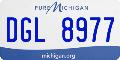 MI license plate DGL8977