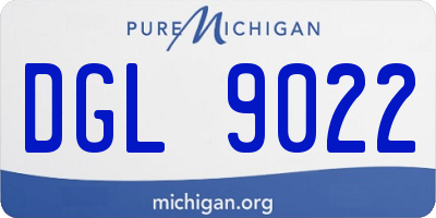 MI license plate DGL9022