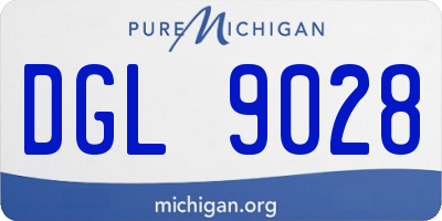MI license plate DGL9028