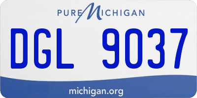 MI license plate DGL9037