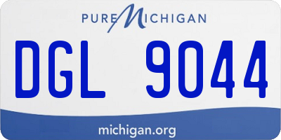 MI license plate DGL9044