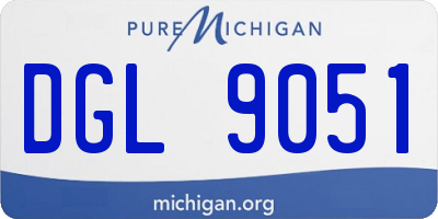 MI license plate DGL9051