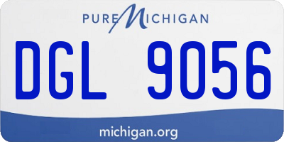 MI license plate DGL9056