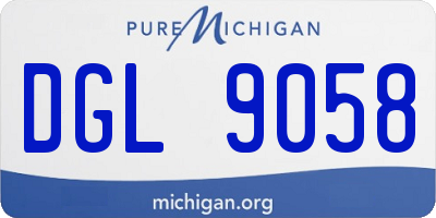 MI license plate DGL9058