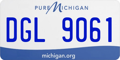 MI license plate DGL9061