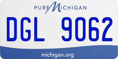 MI license plate DGL9062