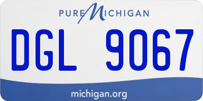 MI license plate DGL9067