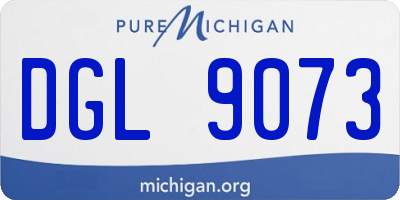 MI license plate DGL9073