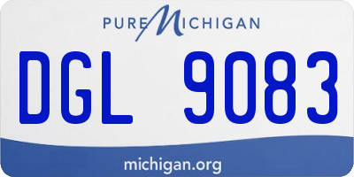 MI license plate DGL9083