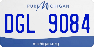 MI license plate DGL9084
