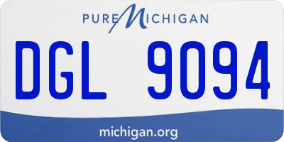 MI license plate DGL9094