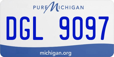 MI license plate DGL9097