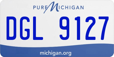 MI license plate DGL9127