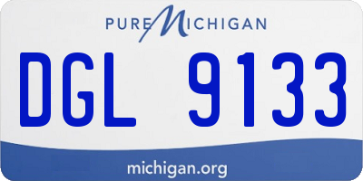 MI license plate DGL9133