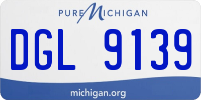 MI license plate DGL9139