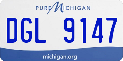 MI license plate DGL9147