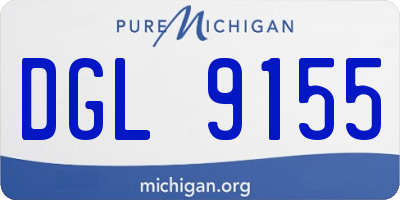 MI license plate DGL9155