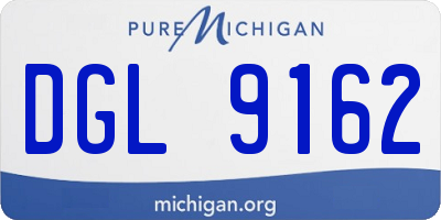 MI license plate DGL9162