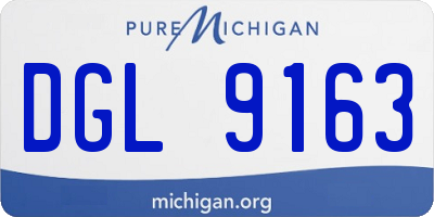 MI license plate DGL9163