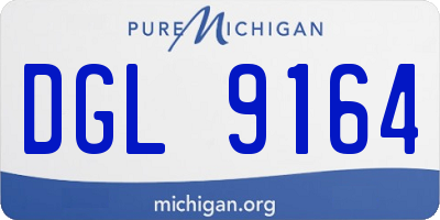 MI license plate DGL9164