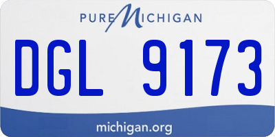 MI license plate DGL9173