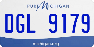 MI license plate DGL9179