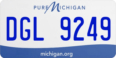 MI license plate DGL9249