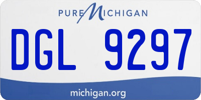 MI license plate DGL9297