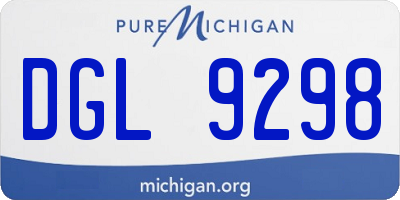 MI license plate DGL9298
