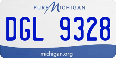 MI license plate DGL9328