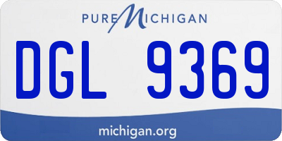 MI license plate DGL9369