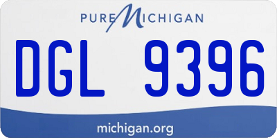 MI license plate DGL9396