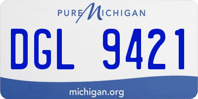 MI license plate DGL9421