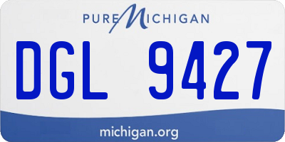 MI license plate DGL9427