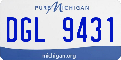 MI license plate DGL9431
