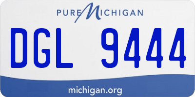 MI license plate DGL9444
