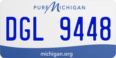 MI license plate DGL9448