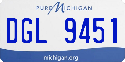 MI license plate DGL9451