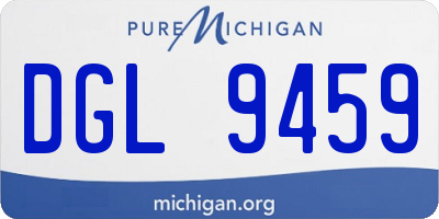 MI license plate DGL9459