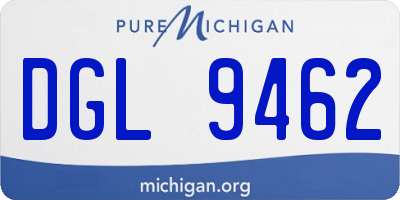 MI license plate DGL9462