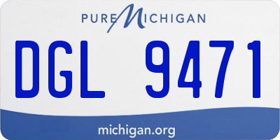 MI license plate DGL9471