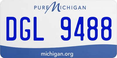 MI license plate DGL9488