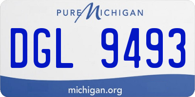 MI license plate DGL9493