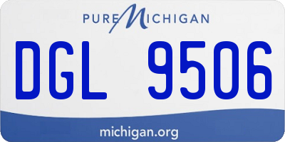 MI license plate DGL9506