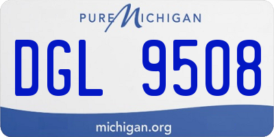 MI license plate DGL9508
