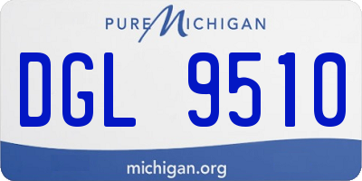 MI license plate DGL9510