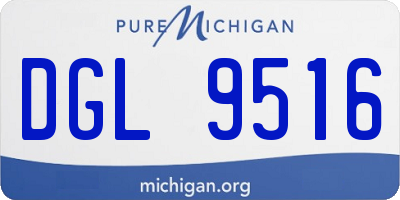 MI license plate DGL9516