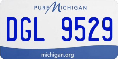 MI license plate DGL9529
